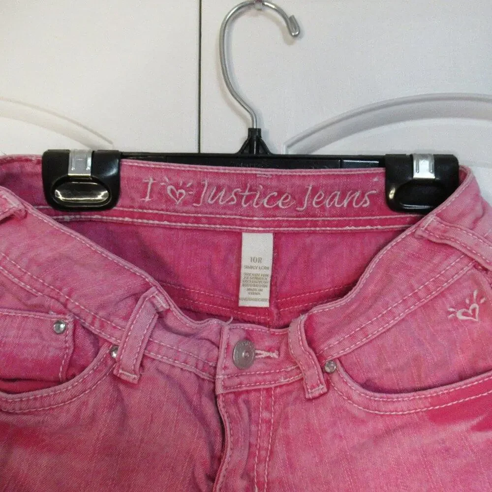 Justice Pink Jean shorts